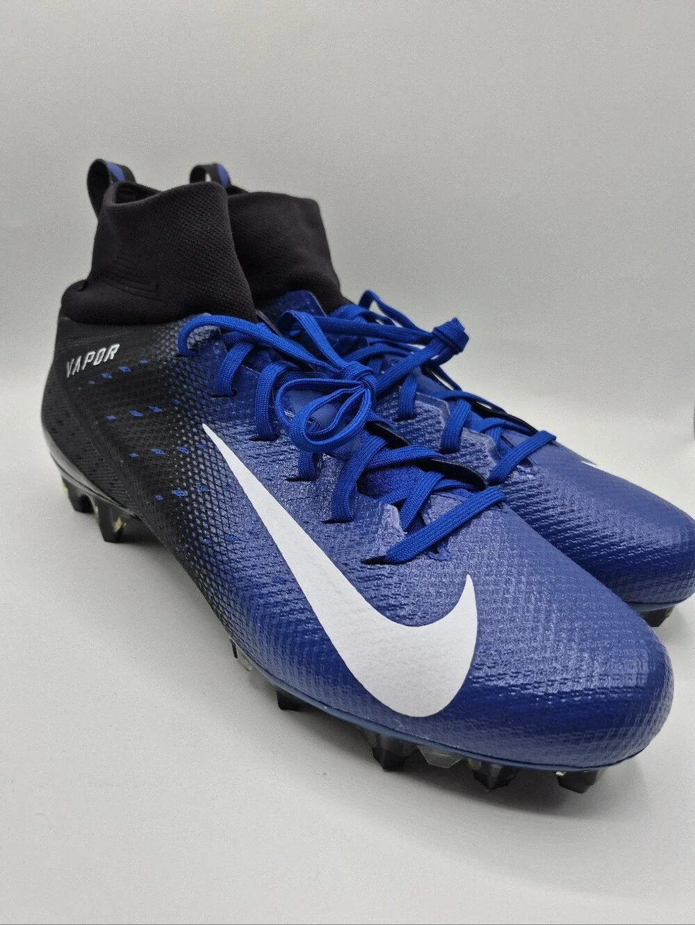 New Nike Vapor Untouchable Pro 3 Football Cleats Men's Size 12.5 Blue Black